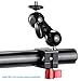 Neewer Field Monitor Mount with 1/4-inch Screw and 360-Degree Rotatable for DJI Ronin-M Handheld Gimbal, Fit All Rods with Diameter 24.9mm-25.5mm