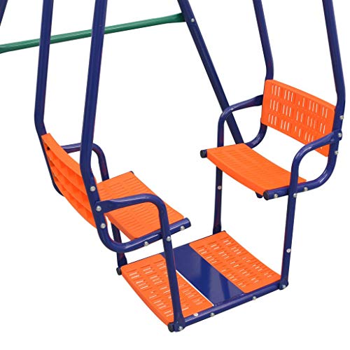yorten Outdoor Spielplatz für Garten Schaukeln Gartenschaukel Kinderschaukel Schaukelset mit 5 Sitzen Belastbar bis 170 kg 302 x 158 x 180 cm – Bild 4
