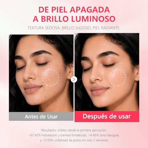 WEUD Serum Coreano Original, Serum Facial con Salmon DNA PDRN, Multi Péptido, Niacinamida, Cuidado Antiedad y Reparador, Reafirman, Ilumina la Pie, Suero PDRN para Todo Tipo de Piel (30ML)