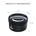 Dolphin fashion 30X 36mm Portable Optics Loupes Magnifier Magnifying Glass Lens Microscope for Jeweler Coins Stamps (Black)