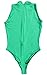 LinvMe Women's Sexy Bodysuit Thong Leotard Sleeveless Lingerie M Green