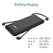 10000mAh Power Bank, Ultra Slim and Compact High-Speed-Charging Portable Charger with Built-in AC Plug, Three different kinds of Charging Cables Compatible with iPhone, Samsung Galaxy and More(Black)