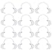 W-Plus 12pcs Retractor Intraoral Cheek Lip Mouth Opener C Type Use for Watch Ya' Mouth Family Edition, the Authentic, Hilarious, Mouth Guard Party Game - Medium Size for Adults