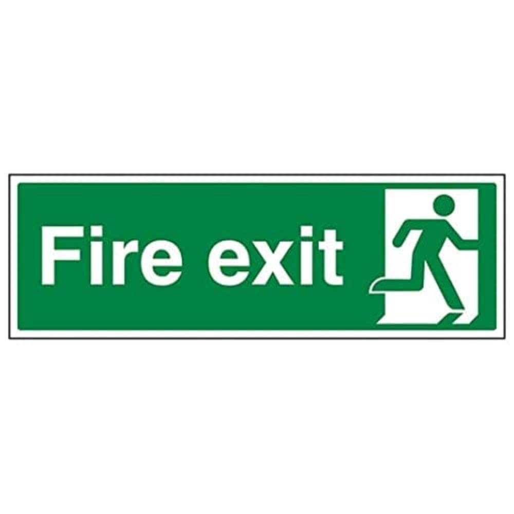 V Safety Eco Friendly Fire Exit - Final Fire Exit Man Right - 600 X 200mm — image 1