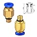 Ewigkeit PC4-M6 Pneumatic Fitting Push to Connect + PC4-M10 Straight Quick in Fitting for 3D Printer Bowden Extruder (Pack of 20pcs)