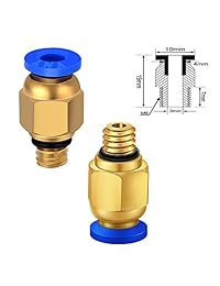 Ewigkeit PC4 M6   Empuje neumático para conexión y montaje rápido para impresora 3D Bowden extrusora (paquete de 20 unidades)