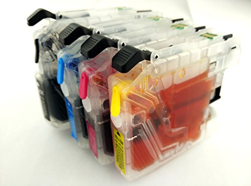 LC203 LC201 Full Refillable Ink Cartridge Use For MFC-J460DW J480DW J485DW J680DW J880DW J885DW MFC-J4320DW J4420DW J4620DW J5520DW J5620DW J5720DW Printers - Thumbnail 2