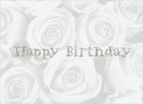 Happy Birthday White Rose Bling Signature Planner Journals