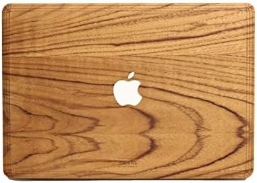WOODWE Real Wood MacBook Skin Sticker Decal for Mac Air 13 inch | Model: A1237/A1304/A1369/A1466; Early 2008 – Early 2015 | Genuine & Natural Teak Wood | TOP Cover