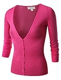 J.TOMSON Womens Deep V-Neck Knit Cardigan