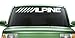 Alpine Windshield Banner White 40