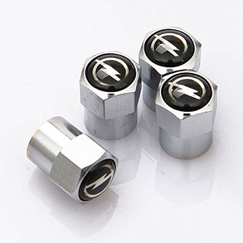 GZ RuiLiPu 4PCS Auto Accessories Wheel Tire Parts Valve Stem Caps Cover for for Opel Insignia Astra Tire Accessories (for opel, Black)