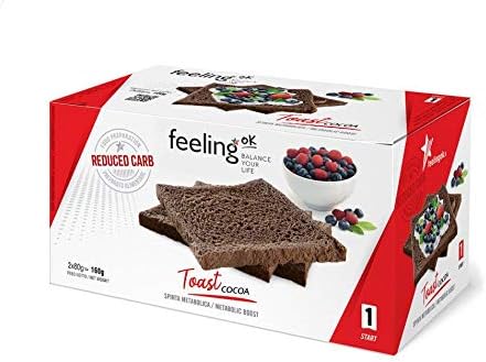 CiaoCarb Prototoast Crispy Bread, 200 g, Cocoa