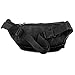 Genuine Leather Fanny Pack Waist Bag Body Pouch Pockets Organizer Phone Holder (Black)