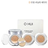 Korean Cosmetics_Ohui Ultimate Cover CC Cushion Foundation (spf 50+, pa+++)_15g x 3ea No.01 Vanila Beige 2015 New