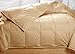 Golden Beige Colored Feather Down Comforter - Queen Size