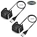 Hagibis Compatible for Fitbit Versa Charger/Lite Edition/Special Edition Smartwatch, Replacement USB Charging Cable Dock for Fit bit Versa Smartwatch[Not for Versa 2] (2 Pack)