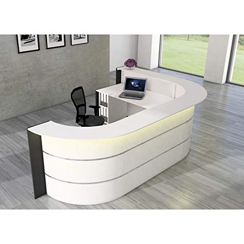 Bari L-Theke für Büro & Praxis/Weiß – Bild 5