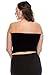 Kurve Plus Size The Excellent Stretchy Tube Top (1XL-3XL) -Made in USA- (1XL-3XL, Black)