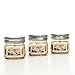 Hosley Set of 3 Lemon Bar Scented Mason Jar Candles 4 Ounce Each. Ideal Gift for Party Favor Weddings Spa Reiki Meditation Bathroom Settings. O9