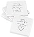 Mr and Mrs Gifts Coasters 2x2 - Mr Right Mrs Always Right -Funny Wedding Gift, Bridal Shower Gifts
