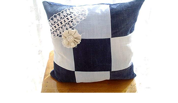 denim pillow cases