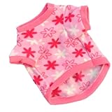 WXBUY Pet Dogs Fleece Fur Coat Clothes Puppy T-shirts Pink S