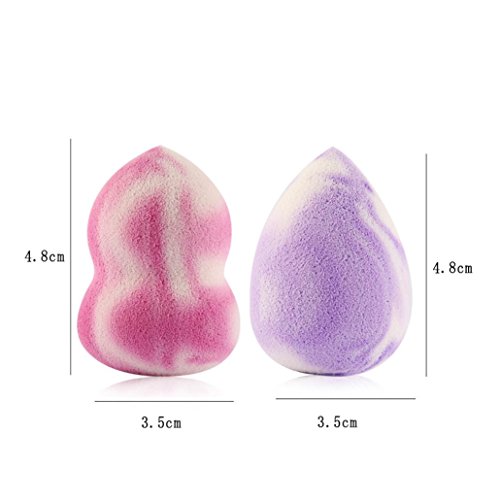 Franterd 10PCS Pro Beauty Flawless Makeup Foundation Puff Multi Shape Sponges Blender