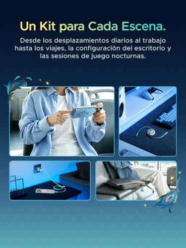 UGREEN x Honkai: Star Rail Edición Limitada Caja de Colaboración | Incluye un Cargador USB C de 65W, una Qi2 15W 10000mAh Power Bank, un Cable USB C Retráctil 1m y FineTrack Mini2 Localizador