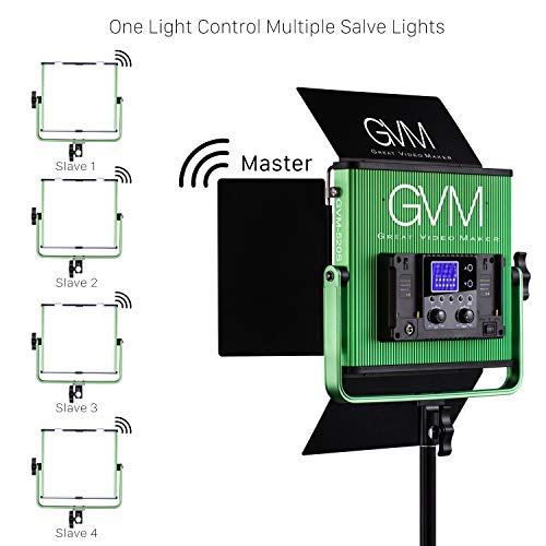 GVM-520S-Master-Series-Video-Lighting-Kit-with-Memory-Button-Function-and-Wireless-Remote-Control-CRI97-3200-5600k-Photography-Lighting-for-Studio-Portrait-Shooting-Interview-Video-Tracking