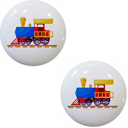 30 Off Set Of 2 Colorful Train Ceramic Cabinet Drawer Knobs