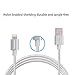 iPhone Charger, YEONPHOM 3Pack 6FT Nylon Braided Lightning to USB Cable 8-Pin Data Sync Cord for iPhone 7/7plus/6/6s/5/5S/5C/SE/Plus,iPad 4,iPad Air 1/2/Pro,iPad Mini,Compatible with iOS9. (Silver)