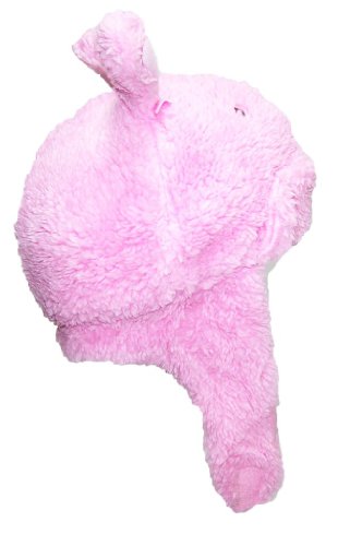Best Winter Hats Girl's Baby/Toddler Fleece Hat with Puppy Face (One Size) - Light Pink