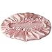 100% Natural Silk Sleep Cap for Girls, EASILK Night Caps Head Cover Bonnet for Hair Beauty (Kids, Pink)