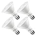 LE 4 Pack PAR30 LED Bulb, Long Neck, 12W Dimmable Flood Light Bulb, 75W Halogen Bulbs Equivalent, 900lm, 3000K Warm White, 40 Beam Angle, E26 Base, Recessed Lights, UL Listed Spotlight