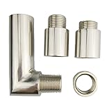 BaiFM O2 Check Engine Light CEL 90 Degree Angled Fix Oxygen Spacer Exhaust Extension - 4Pieces Kit (Oxygen Spacer)