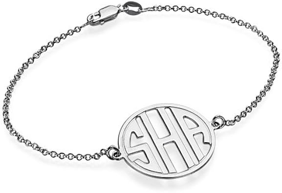 block letter name bracelets