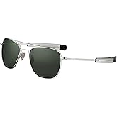 Randolph Eyewear Aviator Sunglasses for Men & Women – Non-Polarized & Polarized Lenses 23k Wht Gold UV Protection Sunglasses