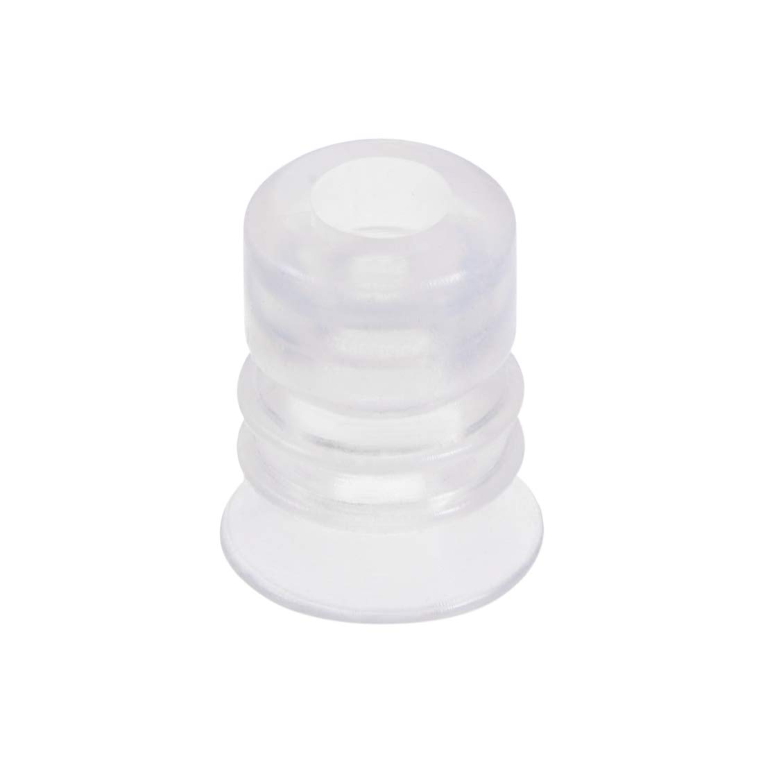sourcing map Bellows Suction Cup,10mm Diameter x M5 Joint Silicone Vacuum Industrial Pneumatic Suction Cup