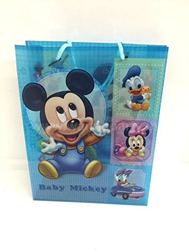 Wanna Party Mickey Character Gift Bags Big (Blue)