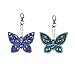 5D DIY Butterfly Diamond Painting Kits 3 Pieces for Kids and Adult,Special Shaped Full Drill Stick Paint with Diamonds by Numbers Easy to DIY Keychain Pendant Kits for DIY Art Craft Ross Beauty