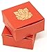 Desi Favors Ganesh Sweet Boxes for Indian Sweets, Cookies, Goodies, Mithai, Candy, Gift Boxes Handmade Bulk Mithai Box, Favor Boxes for Wedding, Pooja, 2.95x2.95x1.37 Inch (Pack of 8)