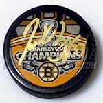 Patrice Bergeron Boston Bruins Signed Autographed Stanley Cup Champions Puck