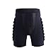 OHMOTOR 3D Padded Protective Shorts Hip Butt EVA Pad Short Pants Heavy Duty Protective Gear Guard Drop Resistance for Ski Skiing Skating Snowboard Cycling (Black, XL)