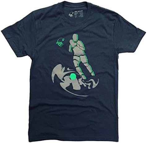ARK SOCCER Mens Soccer T shirt Running Man (Large)