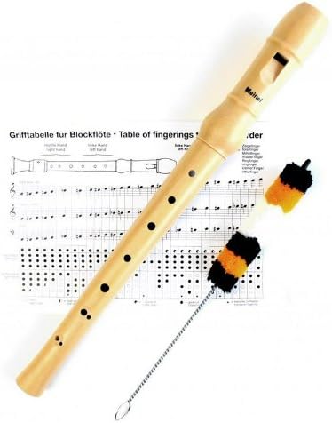 Meinel Two Piece Soprano Wooden School Descant Recorder MNL-201