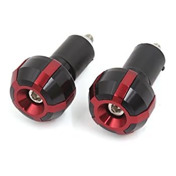 uxcell Motorcycle Universal Aluminum Alloy Handle Bar Hand Grip End Cap 2 Pcs