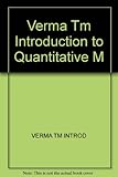 Unknown Binding Verma Tm Introduction to Quantitative M Book