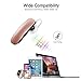Bluetooth Earpiece for Cell Phones - GLCON Voice Command Bluetooth Headset Wireless Earbuds for iPhone Samsung Android - Hands Free Bluetooth Headphones with Mic for Trucker Driver Workout (Rose Gold)