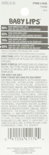 Maybelline Baby Lips Balm Electro Strike A Rose Lip Care Moisturizing 0.15 Oz view 3